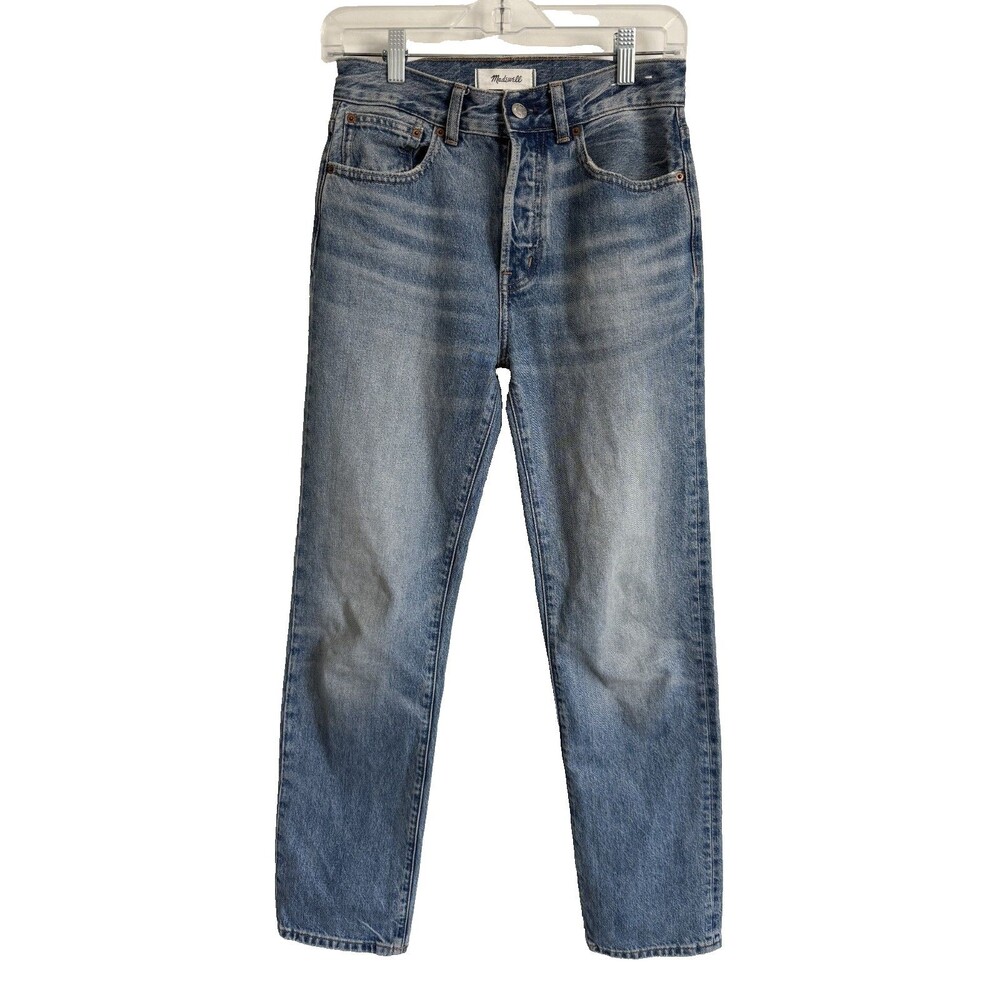 Madewell NWT The Longline Straight Jean High Rise Denim Women Size 24